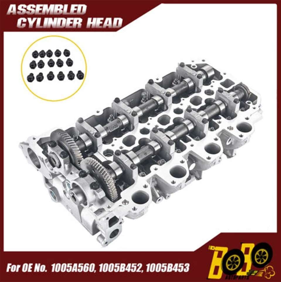 MITSUBISHI CHALLENGER TRITON 4D56 DOHC 16V FULLY ASSEMBLED CYLINDER HEAD PACK - image 1 of 4