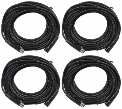 4 Rockville RDX5M50 50' 5-Pin Male-Female DMX Lighting Cables 100% Copper - Image 1 of 2