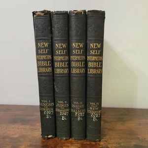 New Self-Interpreting Bible, 4 Vol. Set, Holy Bible, Study Bible, Illustration - Imagen 1 de 24
