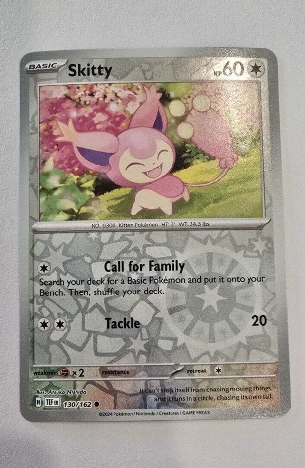 Skitty 130/162 Sv05: Temporal Forces Reverse Holo - Image 1 of 1