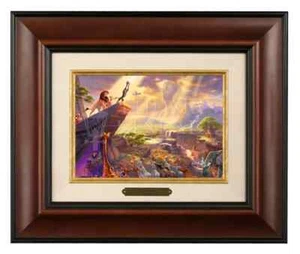 Thomas Kinkade Disney Lion King 5 x 7 Brushwork Framed - Picture 1 of 4