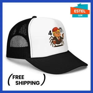 Classic Trucker Cap Vintage Trucker Hat for Daddy Fashion Baseball Cap Trump - Imagen 1 de 23
