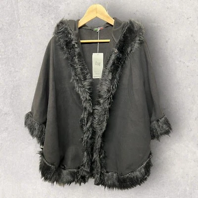 Luigi Moda Fur Trim Cape One Size BNWT - Image 1 of 4