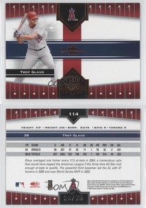 2005 Donruss Champions Orange Impressions /75 Troy Glaus #114