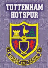 1996 Merlin English Premier League Soccer Card Club Emblem E18-Tottenham Hotspur