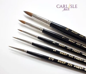 Cepillo para artistas de acuarela redondo Neef 225 Finest Sable - Elige tu talla - Imagen 1 de 3