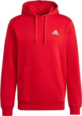 NUEVO CON ETIQUETAS 2XL Adidas Para hombres Sentirse Acogedor Pullover Polar Sudadera con Capucha - Escarlata - H47018 $50 Foto 1 de 4