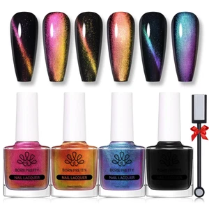 Magnetischer Nagellack-Set | 3D Katzenauge Effekt | Farbwechsel - Bild 1 von 10