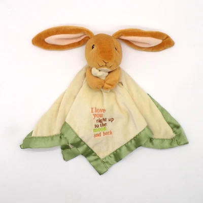 Adivina cuánto te amo conejito Lovey bebé manta peluche seguridad Blankie juguete Foto 1 de 4