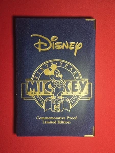 Silbermünzensatz Disney Mickey 60 Jahre mit dir 1988 PP mit Box - Bild 1 von 2