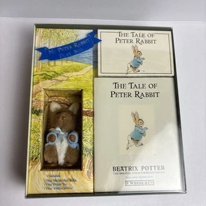 My Peter Rabbit Play Box Tale Of Peter Rabbit Book Plush Toy & Cassette Vintage - Picture 1 of 8