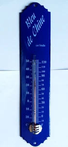 THERMOMETRE 30 CM EMAILLE BLEU DE CHINE EMAIL VERITABLE 800°C FABRIQUE en FRANCE - Picture 1 of 2