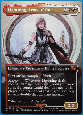 Lightning, Army of One (Borderless Artist 320) Final Fantasy NM (506627) - Image 1 of 2