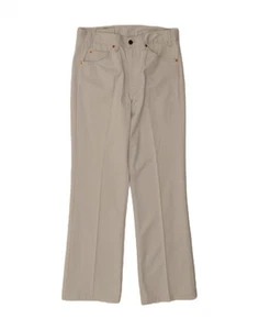 LEVI'S Womens 417 Straight Casual Trousers W32 L31 Off White Cotton CU03 - Picture 1 of 3