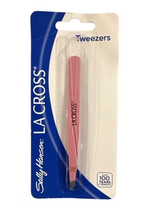 Sally Hansen La Cross PINK Slant Tip Tweezers for Precise Removal & Brow Shaping - Picture 1 of 2