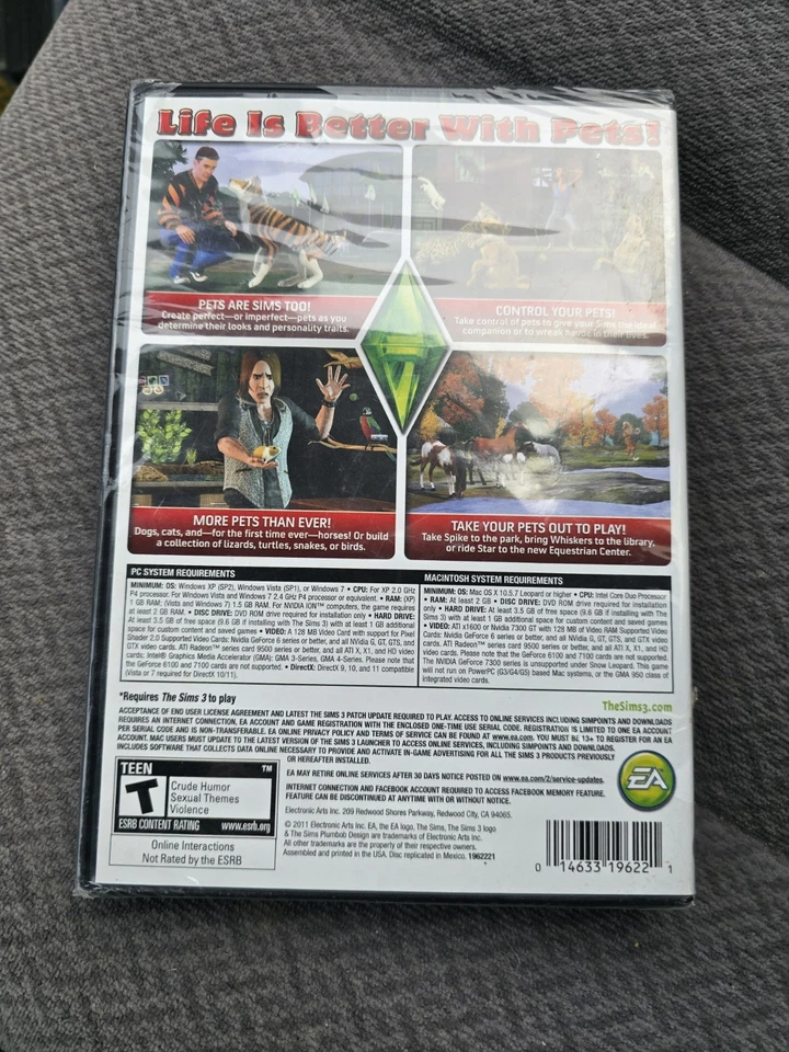 Sims 3: Pets (Windows/Mac: Mac and Windows, 2011) - Image 1 of 2