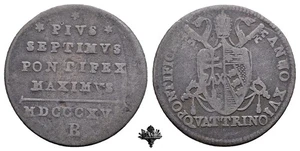 STATO PONTIFICIO Bologna Quattrino 1816 Papa Pio VII - Foto 1 di 4