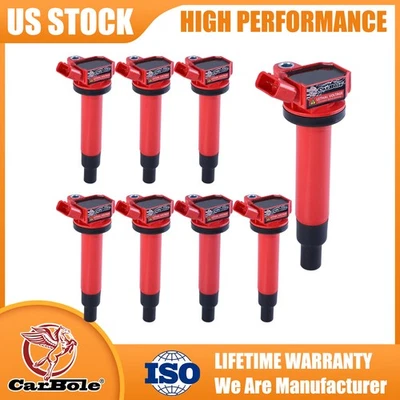 适用于 2003 - 2009 年丰田 4Runner Tundra 雷克萨斯 GX470 V8 4.7L 8 件 UF230 点火线圈 — 第 1/4 张图片