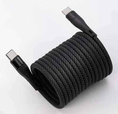 2m USB C 3.2 Kabel E-Marker Chip magnetisch, selbst aufrollend, sehr praktisch - Bild 1 von 4