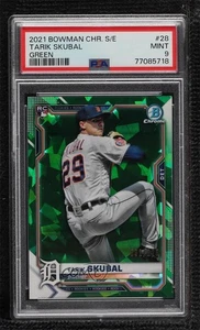 Bowman Chrome Sapphire Edition Green Refractor 2021 Tarik Skubal PSA 9 Rookie RC - Imagen 1 de 3