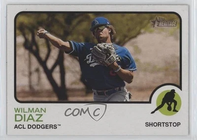 2022 Topps Heritage Minor League Edition Short Print Wilman Diaz #219 - Image 1 of 2