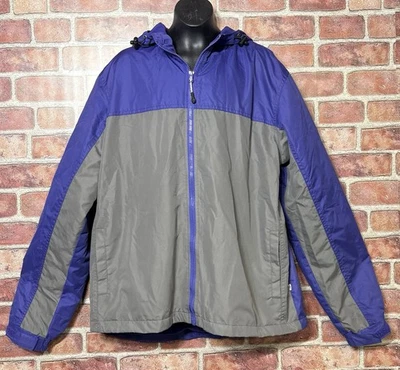 Chaqueta cortavientos forrada Magellan Outdoors para mujer talla XL púrpura gris Foto 1 de 4