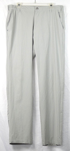 Adidas Pantaloni Microfibra Grigi Golf Poli Spandex 36x34