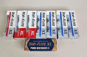 Vintage Top Flite XL golf balls 24 total 8 sleeves white budle lot  - Picture 1 of 5