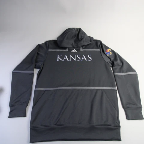 Kansas Jayhawks adidas Sweatshirt Men's Gray Used Cover