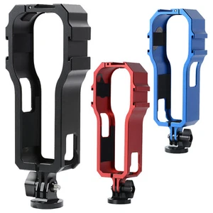 Metal 3 Cold Shoes 1/4" Thread Frame Cage Case Cover for Insta360 ONE RS 1-Inch - Picture 1 of 10
