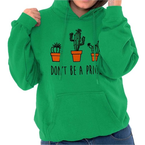RHUDE Felpa con cappuccio Don't Be A Prick Funny Cactus Pun Rude Party uomo donna