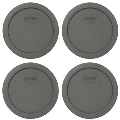 Pyrex 7201-PC 水坑灰色塑料存储替换盖 (4 件装) — 第 1/2 张图片