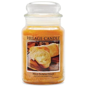 Village Candle Warm Buttered Bread Large Glass Apothecary Jar Scented Candle,... - Picture 1 of 6