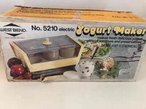 NEU! VINTAGE PREMIUM WEST BEND MODELL 5210 ELEKTRISCHE JOGHURTHERSTELLUNG - HERGESTELLT IN DEN USA! - Bild 1 von 8