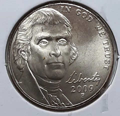 2009 Jefferson Nickel  P - BU - Uncirculated Cover