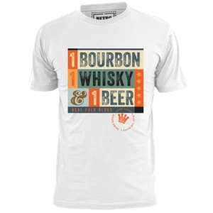 Mens Beer Whiskey Bourbon Blues T Shirt Howlin Wolf Muddy Waters B B King Miles - Picture 1 of 2