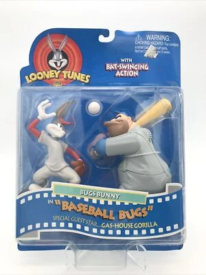 Baseball Bugs Bunny Playmates 1997 Looney Tunes With Gas House Gorilla Sealed - Image 1 of 4