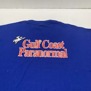 Camiseta De Colección Gulf Coast Paranormal Society Azul Logo Deletreado Para Hombre 3XL - Imagen 1 de 7