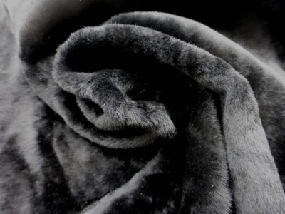 sheepskin leather Karakul Thin hide Black short super silky hair w/Mixed backs - Image 1 of 4