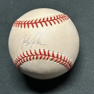 Nick Johnson signed Rawlings OMLB baseball 2000 bowman rookie autograph COA - Picture 1 of 4
