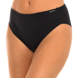 JANIRA SLIP Modèle COTTON BAND 82% coton-18% elastanne Couleur NOIR  T.S/M/L/XL - Picture 1 of 5