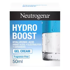 Neutrogena HYDRO BOOST Gel Cream | Hyaluronic Acid Ceramides Fragrance Free 50ml - Picture 1 of 3