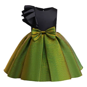 Green Dresses Flower Girls Kids Tutu Dress Princess Bridesmaid Party Prom Gown - Picture 1 of 16