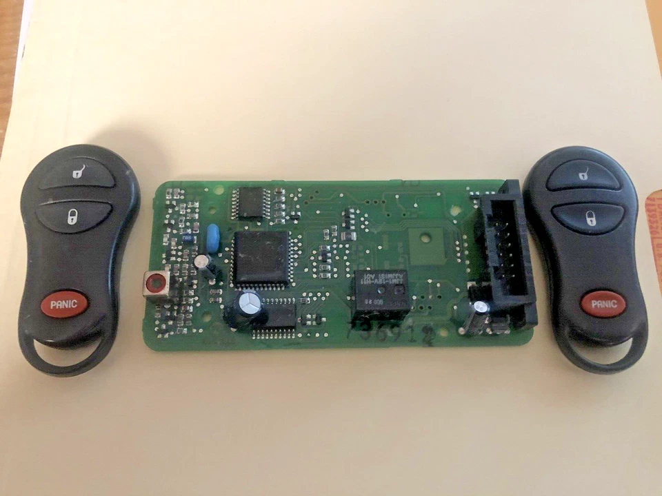 Jeep Cherokee XJ key fob RKE 1997-2001 97-01  2 fob with panic core refund READ - Image 1 of 1