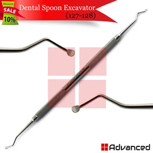 Curetas de eliminación de cavidad dental con cuchara dental restauradora 127-128 - Imagen 1 de 1