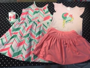 Gymboree Isla Crucero Sol Vestido Sol Vestido Sol Clips Cabello Cabeza Falda Top 8 10 Lote - Imagen 1 de 10