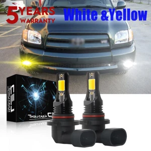 For Toyota Tundra 2007-2013 Tacoma 2005-2011 Dual Color Switchback LED Fog Light - Picture 1 of 15