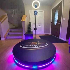 360 Photo Booth Automatik, 360 Videokabine, 80cm-100cm verstellbare Drehkabine - Bild 1 von 16