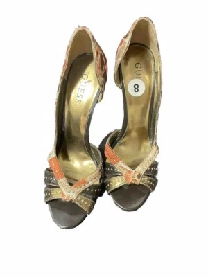 GUESS Mujer Peep Toe Stiletto Heel Pumps Multicolor Size 8 - Image 1 of 4