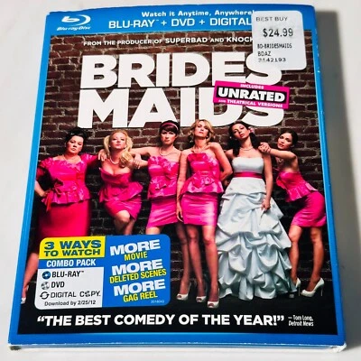Bridesmaids - Blu-ray + DVD - Unrated - Kristen Wiig Melissa McCarthy Slipcover - Image 1 of 4